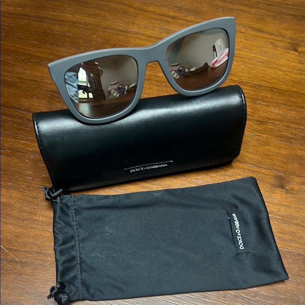Dolce & Gabbana Black Sunglasses with Case